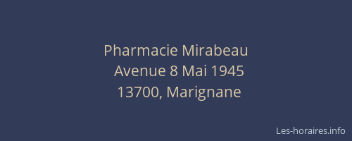 Pharmacie Mirabeau