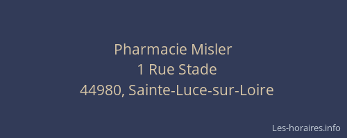Pharmacie Misler
