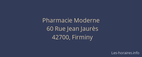 Pharmacie Moderne