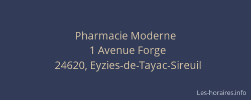 Pharmacie Moderne