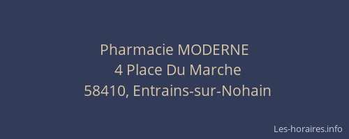 Pharmacie MODERNE