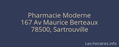 Pharmacie Moderne