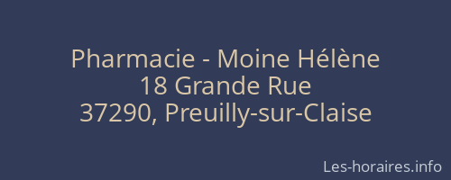 Pharmacie - Moine Hélène