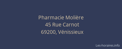 Pharmacie Molière
