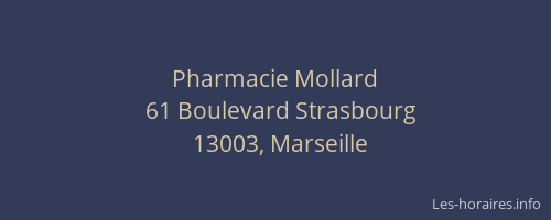 Pharmacie Mollard
