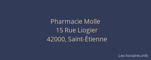 Pharmacie Molle