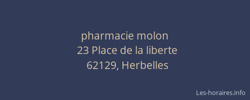pharmacie molon