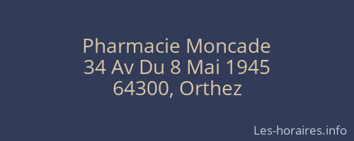 Pharmacie Moncade