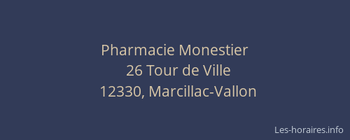 Pharmacie Monestier