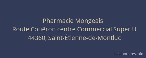 Pharmacie Mongeais