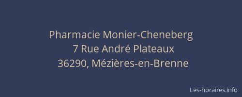 Pharmacie Monier-Cheneberg