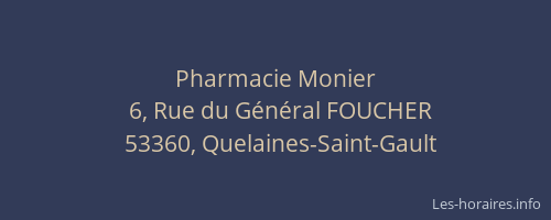 Pharmacie Monier