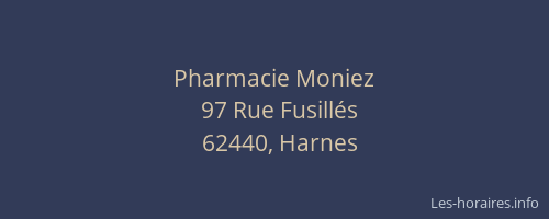 Pharmacie Moniez