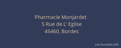 Pharmacie Monjardet