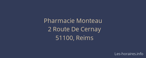 Pharmacie Monteau