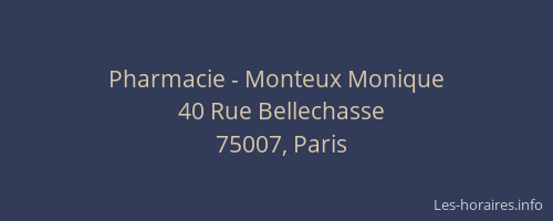 Pharmacie - Monteux Monique