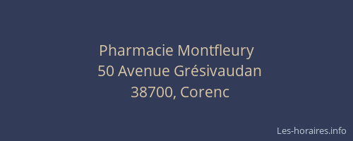 Pharmacie Montfleury