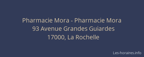 Pharmacie Mora - Pharmacie Mora