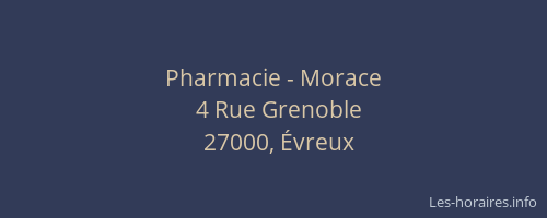 Pharmacie - Morace