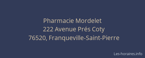 Pharmacie Mordelet