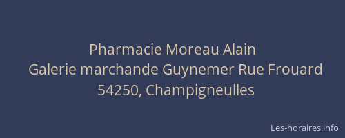 Pharmacie Moreau Alain
