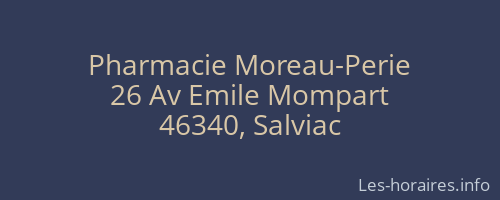 Pharmacie Moreau-Perie
