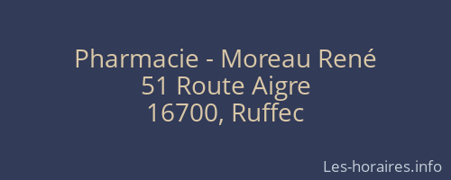 Pharmacie - Moreau René