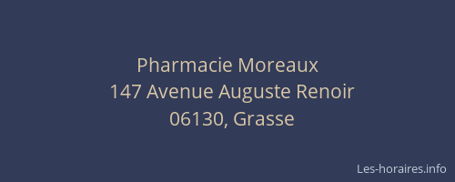 Pharmacie Moreaux