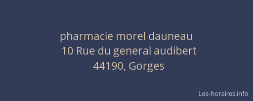pharmacie morel dauneau