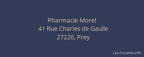 Pharmacie Morel
