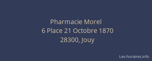 Pharmacie Morel