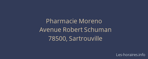 Pharmacie Moreno