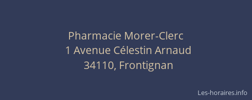 Pharmacie Morer-Clerc