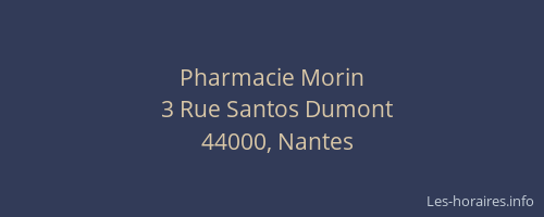 Pharmacie Morin