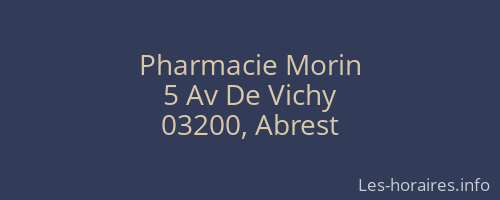 Pharmacie Morin