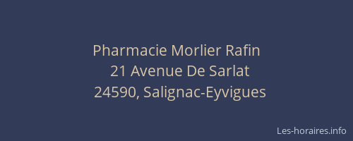 Pharmacie Morlier Rafin