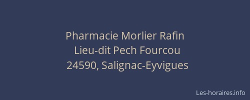 Pharmacie Morlier Rafin