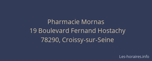 Pharmacie Mornas