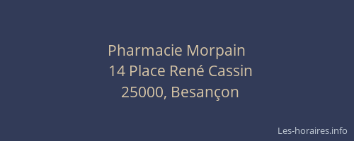 Pharmacie Morpain