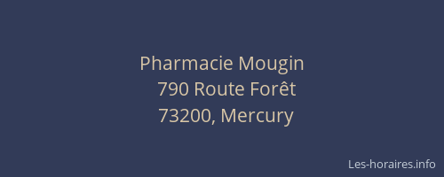 Pharmacie Mougin