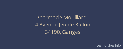 Pharmacie Mouillard