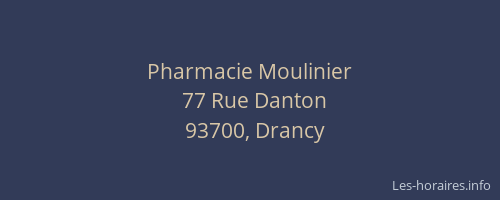 Pharmacie Moulinier