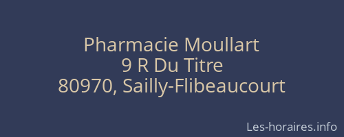 Pharmacie Moullart