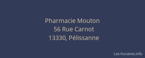 Pharmacie Mouton