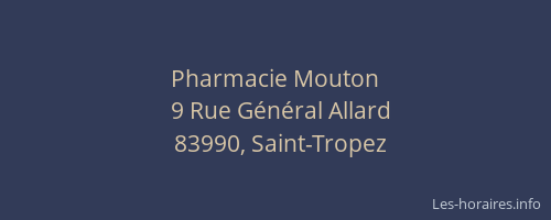 Pharmacie Mouton