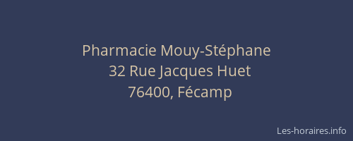 Pharmacie Mouy-Stéphane