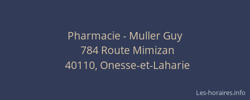 Pharmacie - Muller Guy