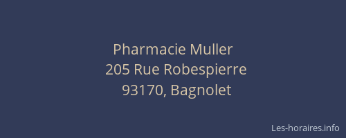 Pharmacie Muller