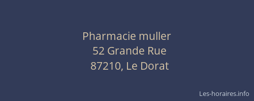 Pharmacie muller