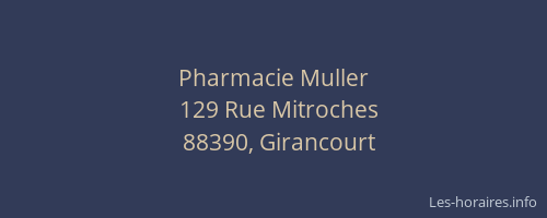 Pharmacie Muller